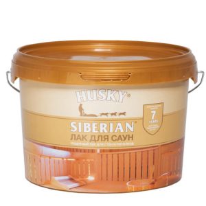 Лак акриловый п/мат ДЛЯ САУН HUSKY SIBERIAN 2,5л