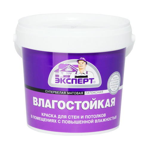 В/Д краска ВЛАГОСТОЙКАЯ с/б внутр. Эксперт 1,3кг