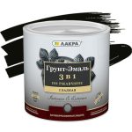 Грунт-эмаль Лакра 3 в 1 по ржавчине черная 0,8 кг