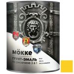 Грунт-эмаль алкидно-уретановая Mokke 01800 3 в 1 желтая 1,9 кг