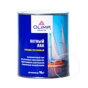 Лак OLIMP яхтный полуматовый 0,9 л