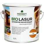 Антисептик лессирующий защитно-декоративный Prosept Bio Lasur 040-2 Тик 2,7 л