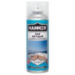 Лак алкидно-уретановый аэрозольный HAMMER яхтный 520мл глянцевый