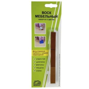 Набор воска мебельного мягкого №5 Светло-коричневые оттенки 3 шт