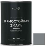 Эмаль термостойкая Elcon Max Therm 700 градусов графит 0,8 кг
