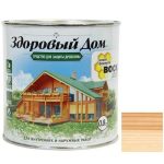 Средство для защиты древесины Здоровый дом бесцветное 0,8 л