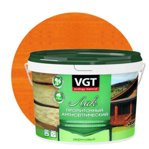 Лак пропиточный с антисептиком VGT тик 9 кг