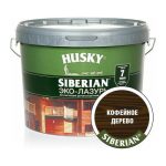 Защит. декор. покрытие HUSKY SIBERIAN ЭКО-ЛАЗУРЬ полуматовый кофейное дерево 9л