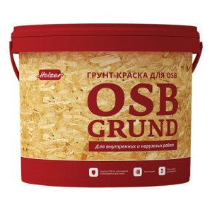 Грунт-краска HOLZER OSB Grund для OSB база С 15кг бесцветный