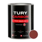 Грунт-Эмаль TURY Carbon RAL 3005 Винно-красный 0,9 кг