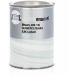 Эмаль ПФ-115 СТАНДАРТ полуматовая белая (0,8кг)