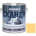 Антисептик акриловый кроющий для дерева Акватекс Сканди полуматовый Карамель 2,5 л