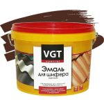 Эмаль акриловая для шифера VGT Профи ВД-АК-1179 каштан 2,5 кг