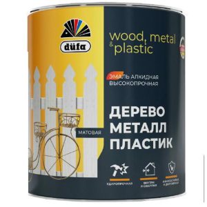 Эмаль универсальная алкидная Dufa матовая белая 2 л
