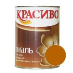 Эмаль КРАСИВО ПФ-266 для пола Желто-коричневый 1,8 кг