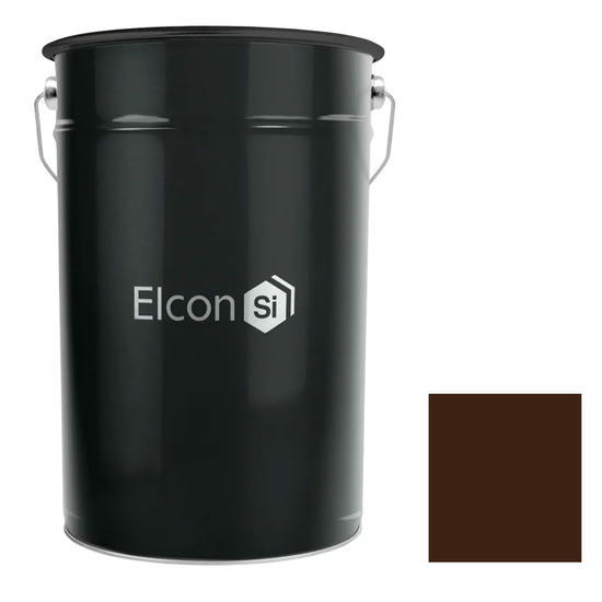 Грунт-эмаль по бетону и кирпичу Elcon BT быстросохнущая темно-коричневая RAL 8019 25 кг