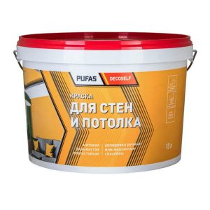 Краска для стен и потолков Pufas Decoself морозостойкая (15,7 кг)