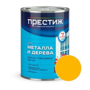 Эмаль ПРЕСТИЖ ПФ-115 Желтый 0,9 кг