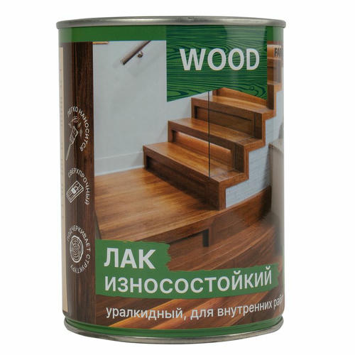 Лак паркетный алкидно-уретановый FARBITEX PROFI WOOD износостойкий глянцевый 0,8 л — изображение 2