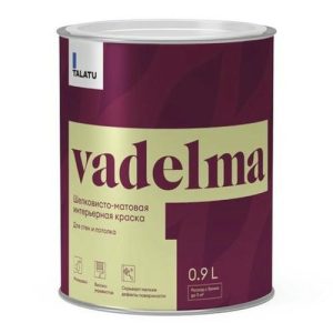Краска в/д TALATU Vadelma База С матовая интерьерная 0,9 л бесцветная