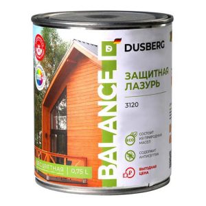 Лазурь защитная DUSBERG Balance шелковисто-глянцевая 0,75л бесцветная