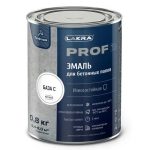 Эмаль алкидная ЛАКРА Prof it для бетонных полов быстросохнущая бесцветная 0,8кг