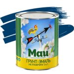 Грунт-эмаль по ржавчине Май 3 в 1 синяя 1,9 кг