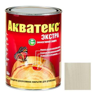 Покрытие алкидное защитно-декоративное для древесины Акватекс Экстра полуглянцевое Ваниль 0,8 л