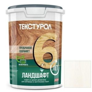 Средство для защиты древесины Текстурол Ландшафт белый база А 0,9 л