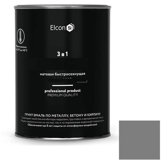 Грунт-эмаль по ржавчине Elcon 3 в 1 матовая RAL 7024 графит 0,8 кг