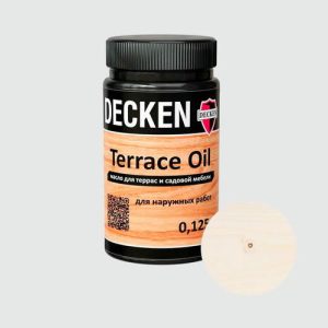 Масло DECKEN Terrase Oil Spice для террас Белый 0,125 л