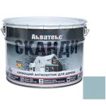 Антисептик акриловый кроющий для дерева Акватекс Сканди полуматовый Северное море 9 л