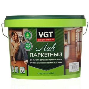 Лак акриловый паркетный VGT глянцевый 2,2 кг