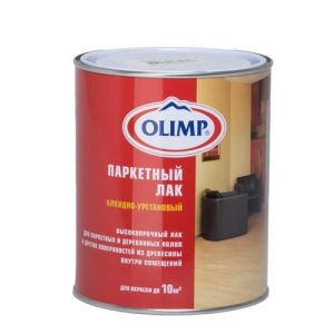 Лак паркетный матовый Олимп 0,9л