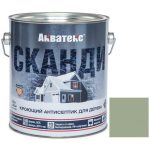 Антисептик акриловый кроющий для дерева Акватекс Сканди полуматовый Фьорд 2,5 л