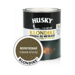 Эмаль с молотковым эффектом бронза HUSKY-KLONDIKE 0.9л