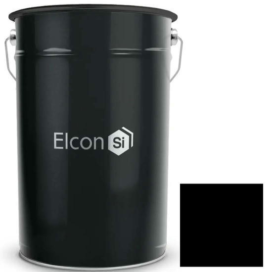 Эмаль термостойкая Elcon Max Therm 400 градусов чёрная 25 кг