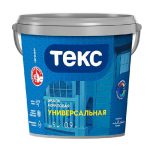 Эмаль универсальная Текс акриловая белая матовая (0,9 л)