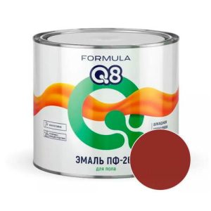 Эмаль FORMULA Q8 ПФ-266 Красно-коричневый 1,9 кг