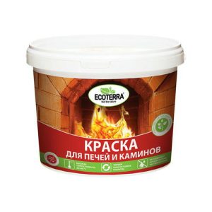 Краска для печей ECOTERRA, белая 2.5 кг.