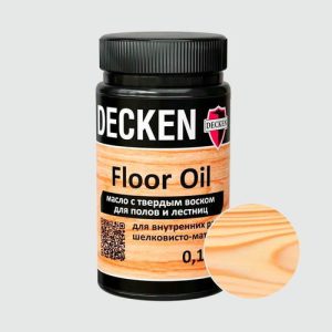 Масло DECKEN Floor Oil Spice с твердым воском для полов Бесцветный 0,125 л