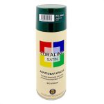 Краска аэрозольная CORALINO Satin RAL 6005 зеленый мох 520мл