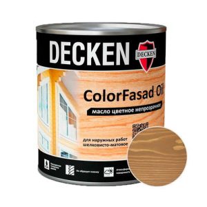 Масло DECKEN Color Fasad Oil Trend Коричневый 0,75 л