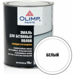 Эмаль для бетонных полов OLIMP алкидно-уретановая белая (0,9л)