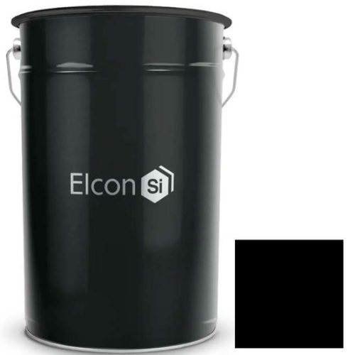Эмаль термостойкая Elcon Max Therm 500 градусов чёрная 25 кг