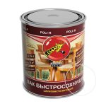 Лак ПОЛИ-Р быстросохнущий шелковисто-матовый 0,75 л