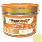 Эмаль универсальная DecoTech Professional ПФ-115 бежевая под RAL1001 10 кг