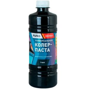 Паста колеровочная универсальная Pufas Decoself 21 черная 0,1 л