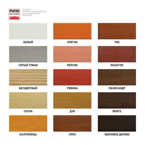 Антисептик лессирующий для дерева Pufas ProNatur эбеновое дерево (0,8 л) — изображение 2