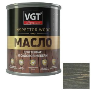 Масло для террас и садовой мебели VGT дуб темно-серый 0,75 кг
